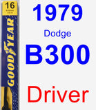 Driver Wiper Blade for 1979 Dodge B300 - Premium