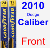 Front Wiper Blade Pack for 2010 Dodge Caliber - Premium