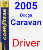Driver Wiper Blade for 2005 Dodge Caravan - Premium