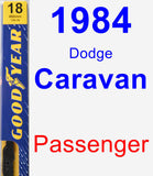 Passenger Wiper Blade for 1984 Dodge Caravan - Premium