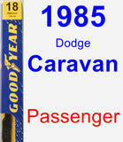 Passenger Wiper Blade for 1985 Dodge Caravan - Premium