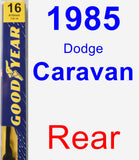 Rear Wiper Blade for 1985 Dodge Caravan - Premium