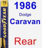 Rear Wiper Blade for 1986 Dodge Caravan - Premium