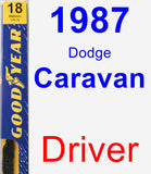 Driver Wiper Blade for 1987 Dodge Caravan - Premium