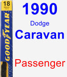 Passenger Wiper Blade for 1990 Dodge Caravan - Premium