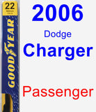 Passenger Wiper Blade for 2006 Dodge Charger - Premium