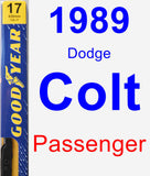 Passenger Wiper Blade for 1989 Dodge Colt - Premium