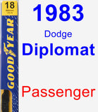 Passenger Wiper Blade for 1983 Dodge Diplomat - Premium