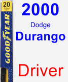 Driver Wiper Blade for 2000 Dodge Durango - Premium