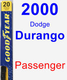 Passenger Wiper Blade for 2000 Dodge Durango - Premium