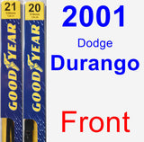 Front Wiper Blade Pack for 2001 Dodge Durango - Premium