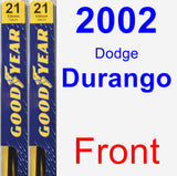 Front Wiper Blade Pack for 2002 Dodge Durango - Premium