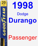 Passenger Wiper Blade for 1998 Dodge Durango - Premium