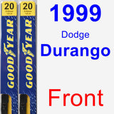 Front Wiper Blade Pack for 1999 Dodge Durango - Premium