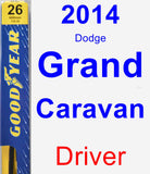 Driver Wiper Blade for 2014 Dodge Grand Caravan - Premium