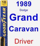 Driver Wiper Blade for 1989 Dodge Grand Caravan - Premium