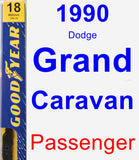 Passenger Wiper Blade for 1990 Dodge Grand Caravan - Premium