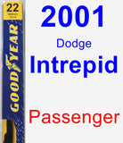 Passenger Wiper Blade for 2001 Dodge Intrepid - Premium