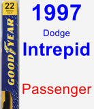 Passenger Wiper Blade for 1997 Dodge Intrepid - Premium