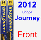 Front Wiper Blade Pack for 2012 Dodge Journey - Premium