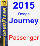 Passenger Wiper Blade for 2015 Dodge Journey - Premium