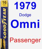 Passenger Wiper Blade for 1979 Dodge Omni - Premium