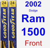 Front Wiper Blade Pack for 2002 Dodge Ram 1500 - Premium