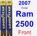 Front Wiper Blade Pack for 2007 Dodge Ram 2500 - Premium