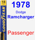 Passenger Wiper Blade for 1978 Dodge Ramcharger - Premium