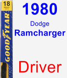 Driver Wiper Blade for 1980 Dodge Ramcharger - Premium