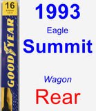 Rear Wiper Blade for 1993 Eagle Summit - Premium