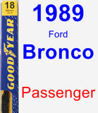 Passenger Wiper Blade for 1989 Ford Bronco - Premium