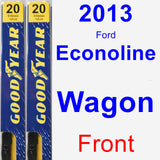 Front Wiper Blade Pack for 2013 Ford Econoline Wagon - Premium