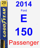 Passenger Wiper Blade for 2014 Ford E-150 - Premium