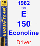 Driver Wiper Blade for 1982 Ford E-150 Econoline - Premium