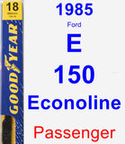 Passenger Wiper Blade for 1985 Ford E-150 Econoline - Premium