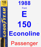 Passenger Wiper Blade for 1988 Ford E-150 Econoline - Premium