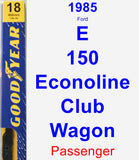 Passenger Wiper Blade for 1985 Ford E-150 Econoline Club Wagon - Premium