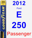 Passenger Wiper Blade for 2012 Ford E-250 - Premium