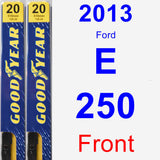 Front Wiper Blade Pack for 2013 Ford E-250 - Premium