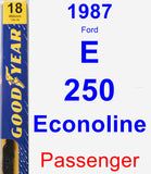 Passenger Wiper Blade for 1987 Ford E-250 Econoline - Premium