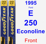 Front Wiper Blade Pack for 1995 Ford E-250 Econoline - Premium