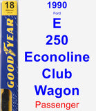 Passenger Wiper Blade for 1990 Ford E-250 Econoline Club Wagon - Premium