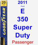 Passenger Wiper Blade for 2011 Ford E-350 Super Duty - Premium