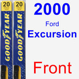 Front Wiper Blade Pack for 2000 Ford Excursion - Premium