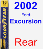 Rear Wiper Blade for 2002 Ford Excursion - Premium