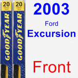 Front Wiper Blade Pack for 2003 Ford Excursion - Premium