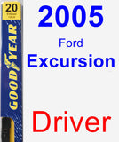 Driver Wiper Blade for 2005 Ford Excursion - Premium