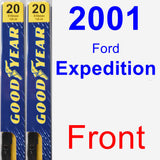 Front Wiper Blade Pack for 2001 Ford Expedition - Premium