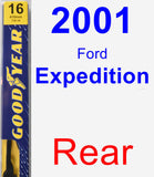 Rear Wiper Blade for 2001 Ford Expedition - Premium